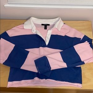 Cropped polo tee